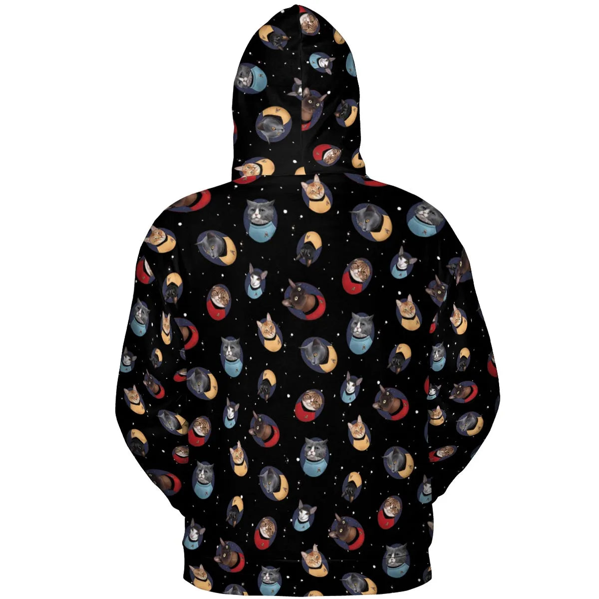 Live Long and Paws-purr Star Trek All-over Print Hoodie