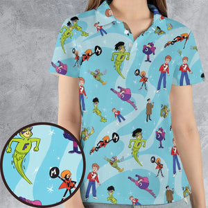 Frankenstein Jr. And The Impossibles AOP Men/Women Polo Shirt