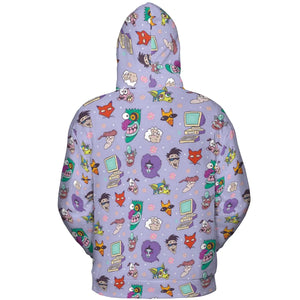Floral Courage Courage the Cowardly Dog All-over Print Hoodie
