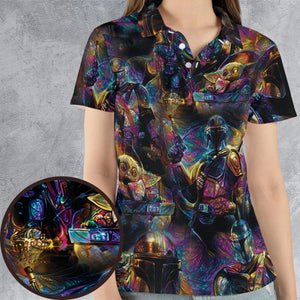 The Guardian Mandalorian AOP Men/Women Polo Shirt