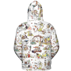 Stone Age Life The Flintstone All-over Print Hoodie