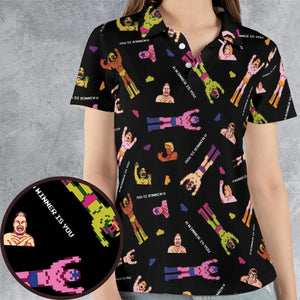 Wrestling Fighters Pro Wrestling AOP Men/Women Polo Shirt
