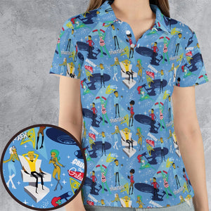 Cruisin' The Galaxy Star Trek AOP Men/Women Polo Shirt