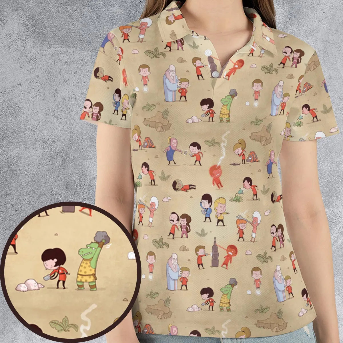 Pyramid America Star Trek Characters AOP Men/Women Polo Shirt