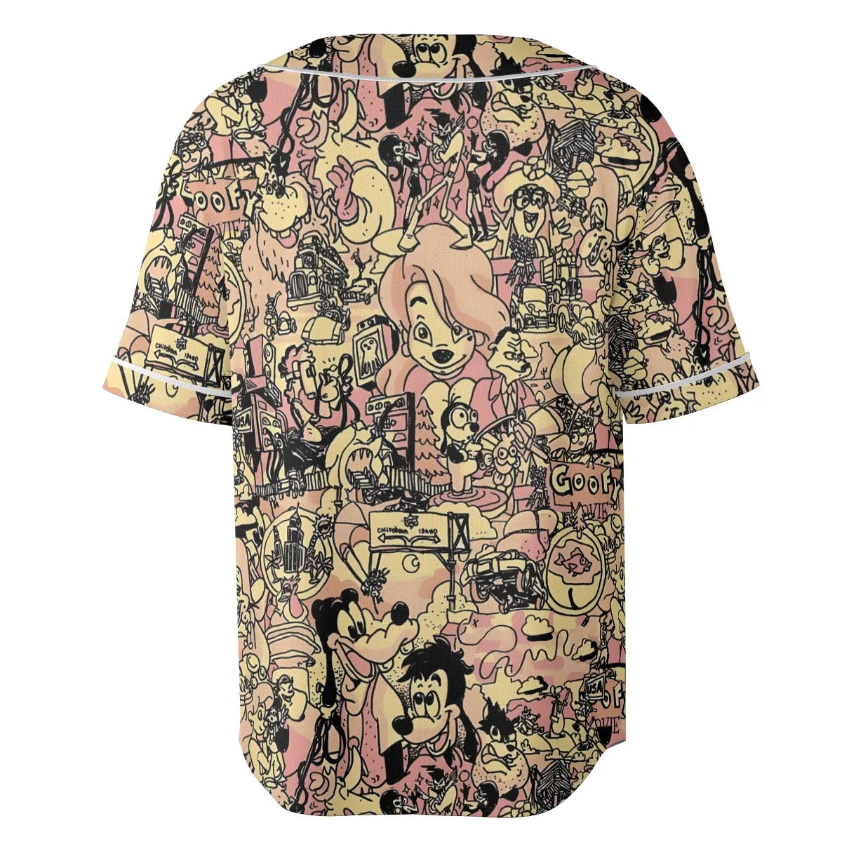 Goofy Movie Collage Unisex Baseball Jersey