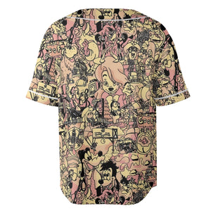 Goofy Movie Collage Unisex Baseball Jersey
