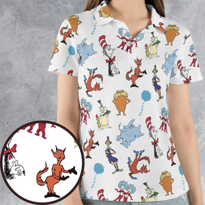 Seuss Swag Dr. Seuss AOP Men/Women Polo Shirt