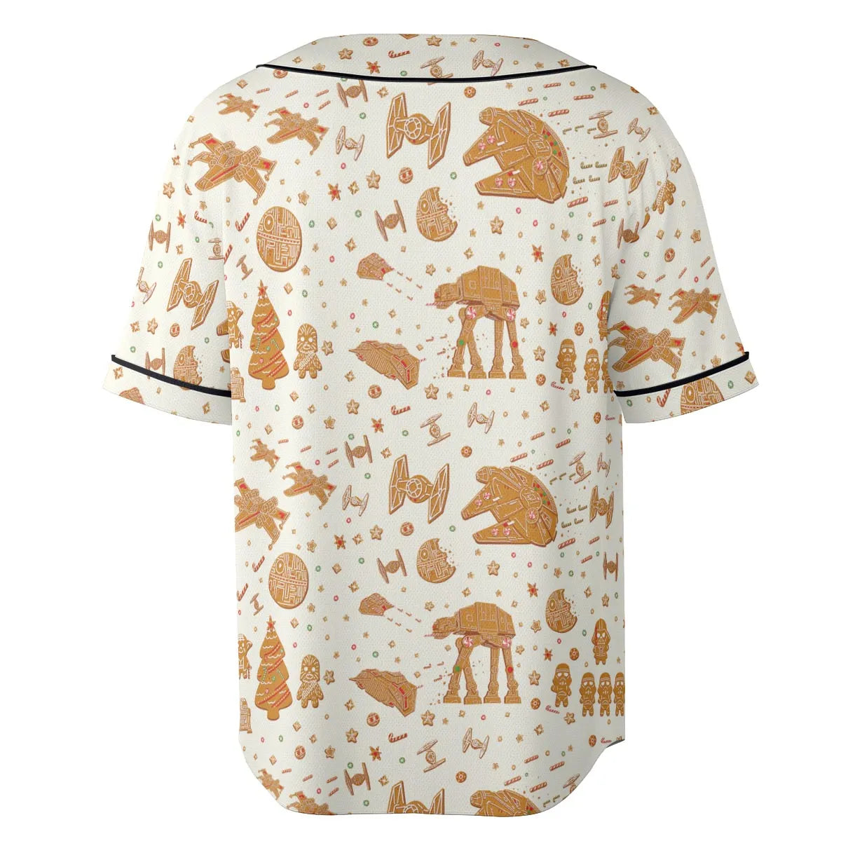 Gingerbread Christmas Star Wars Unisex Baseball Jersey
