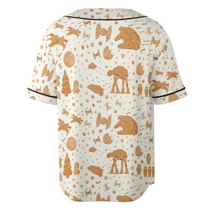Gingerbread Christmas Star Wars Unisex Baseball Jersey