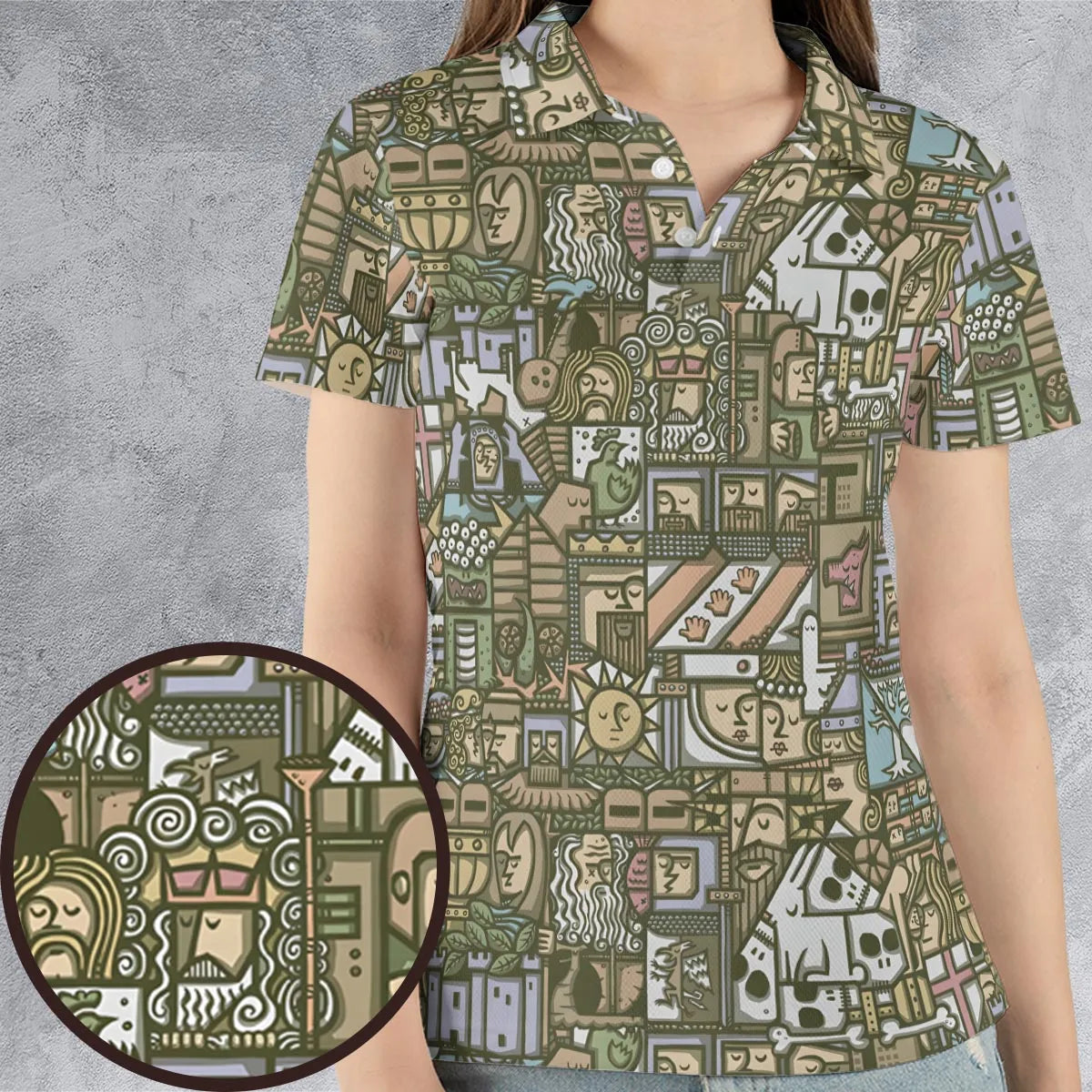 The Whole Grail Monty Python AOP Men/Women Polo Shirt
