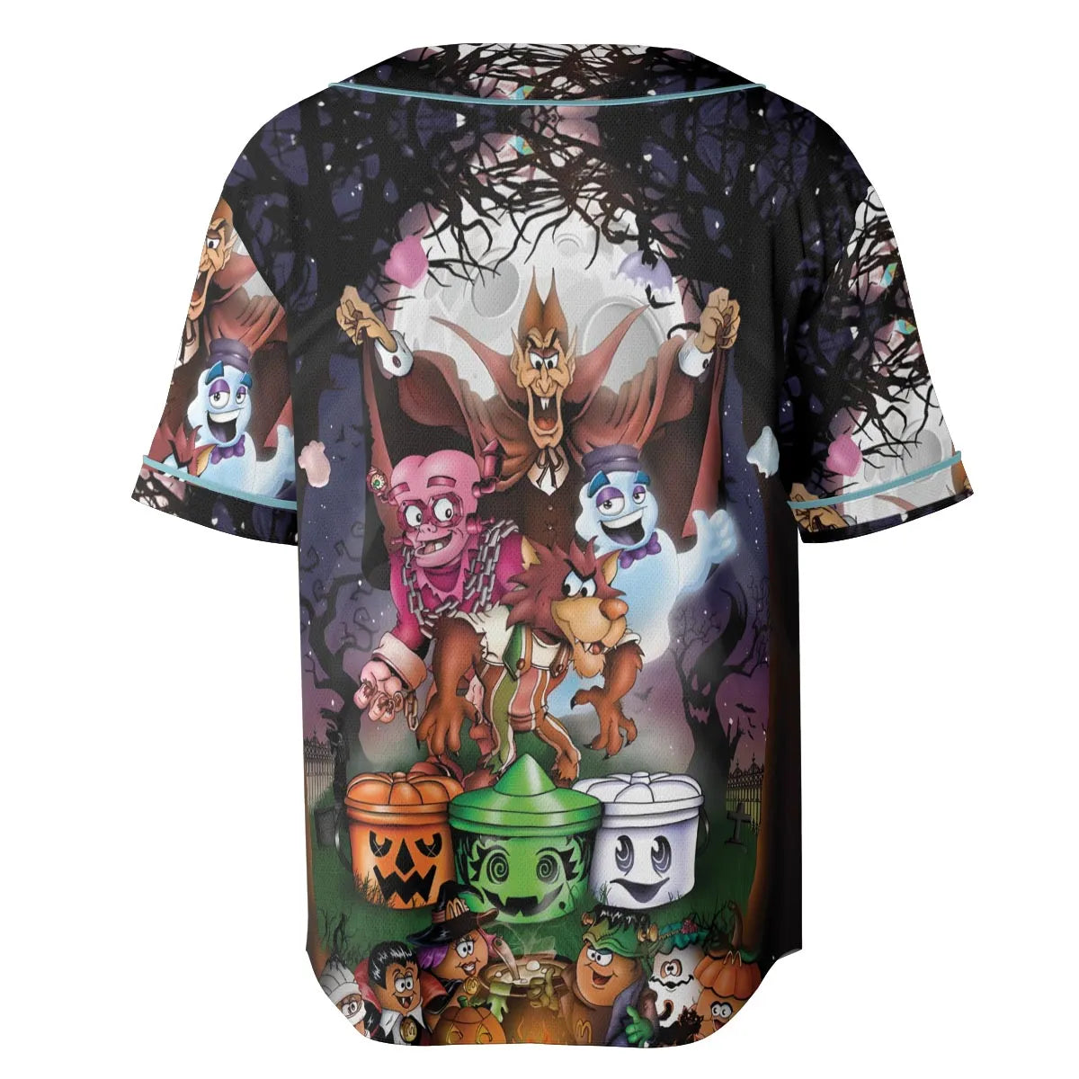 Halloween Food Mascot Themed Unisex Baseball Jersey