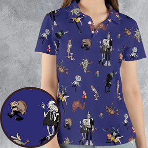 It's a Mad Mad Mad Monster Party AOP Men/Women Polo Shirt