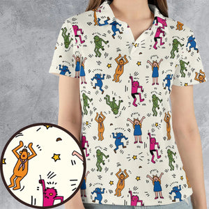 Dancing Muppets The Muppets Characters AOP Men/Women Polo Shirt