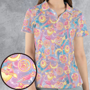 Magical Girls Sailor Moon AOP Men/Women Polo Shirt