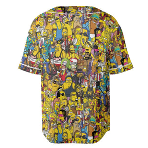 WWF Simpsons Unisex Baseball Jersey