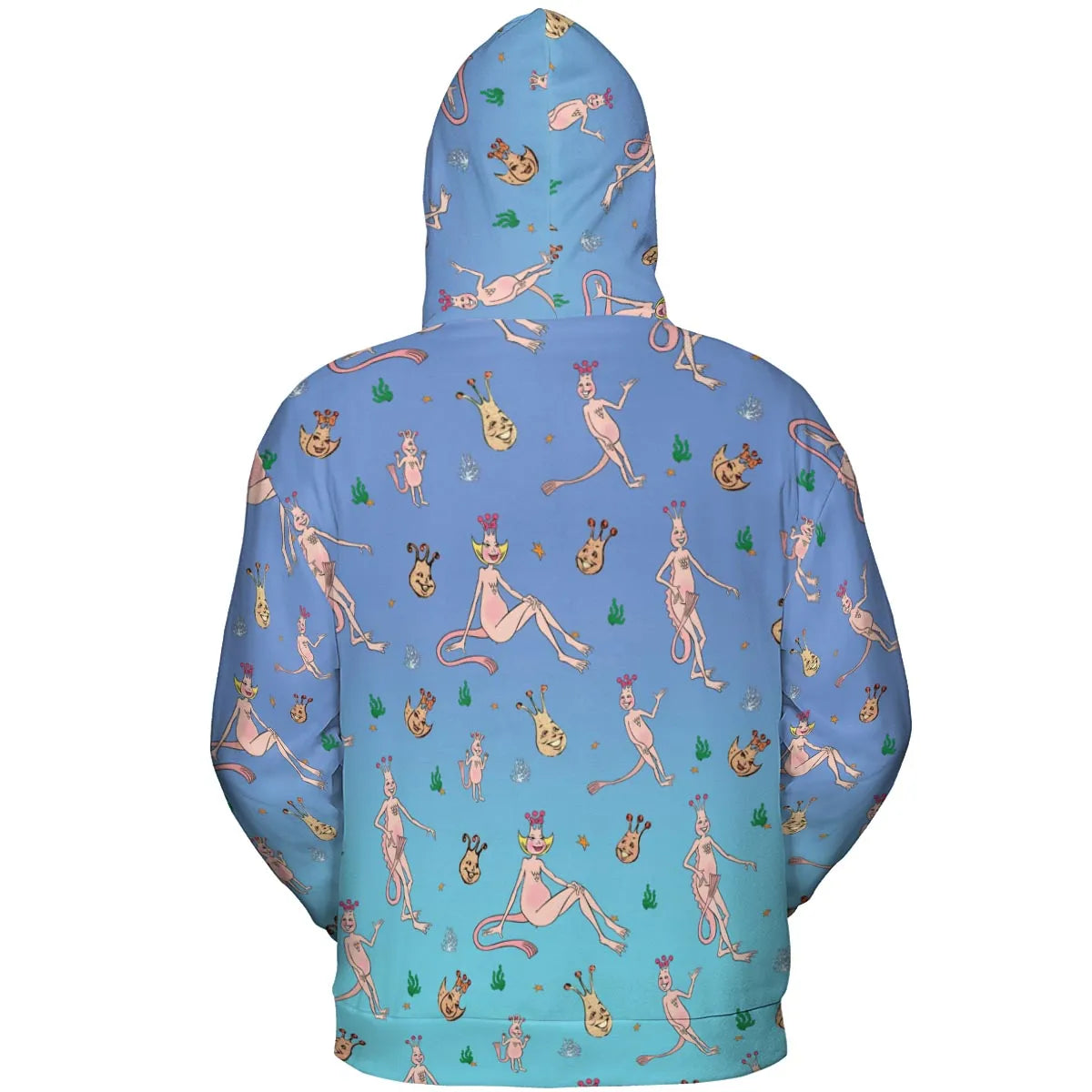 Who You Callin' One-eyed Shrimp Sea-Monkeys All-over Print Hoodie