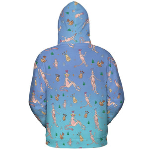 Who You Callin' One-eyed Shrimp Sea-Monkeys All-over Print Hoodie