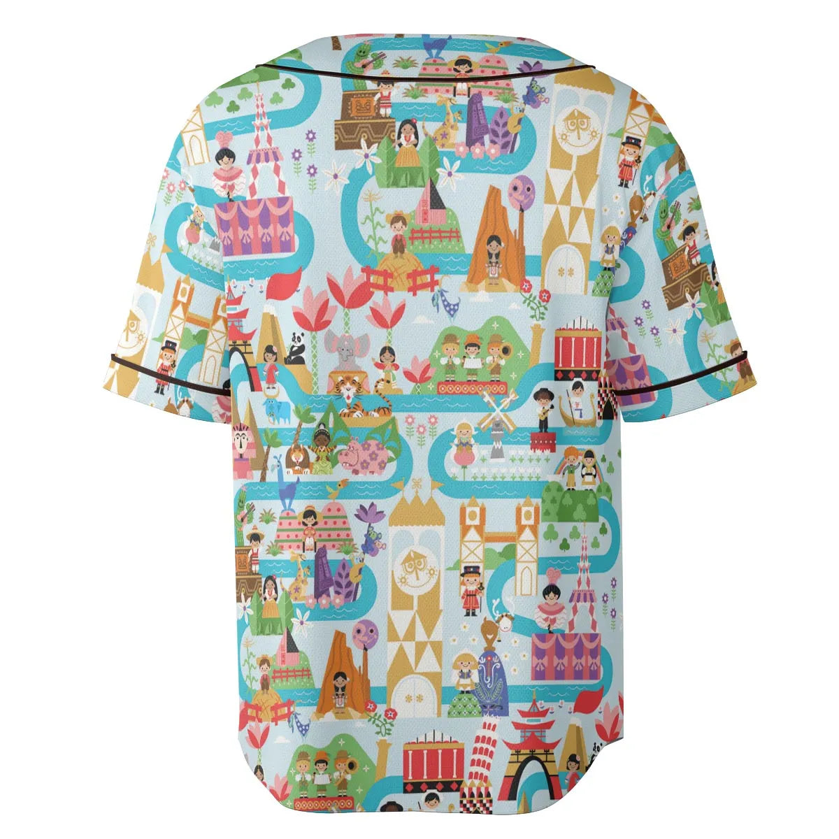 It's Small World Map Unisex Baseball Jersey