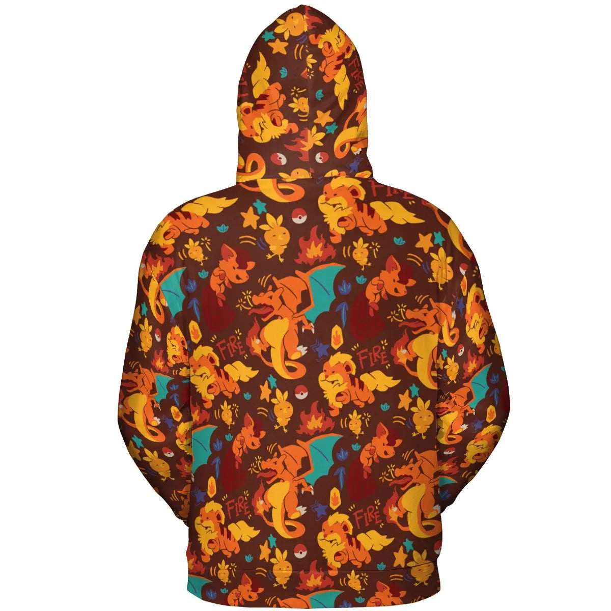 Charizard Arcanine Torchic Fire Pokemon All-over Print Hoodie