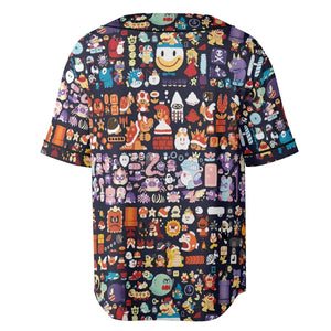 Mario Colors Super Mario Unisex Baseball Jersey