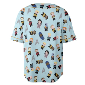 Star Pixel Star Trek Unisex Baseball Jersey