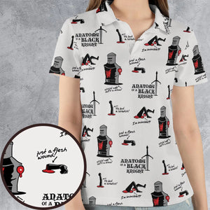 Tis but a scratch Black Knight Monty Python And The Holy Grail AOP Men/Women Polo Shirt