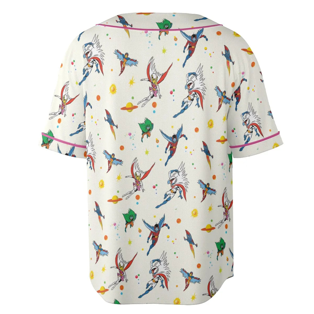 Battle of the Planets Pattern Unisex Baseball Jersey