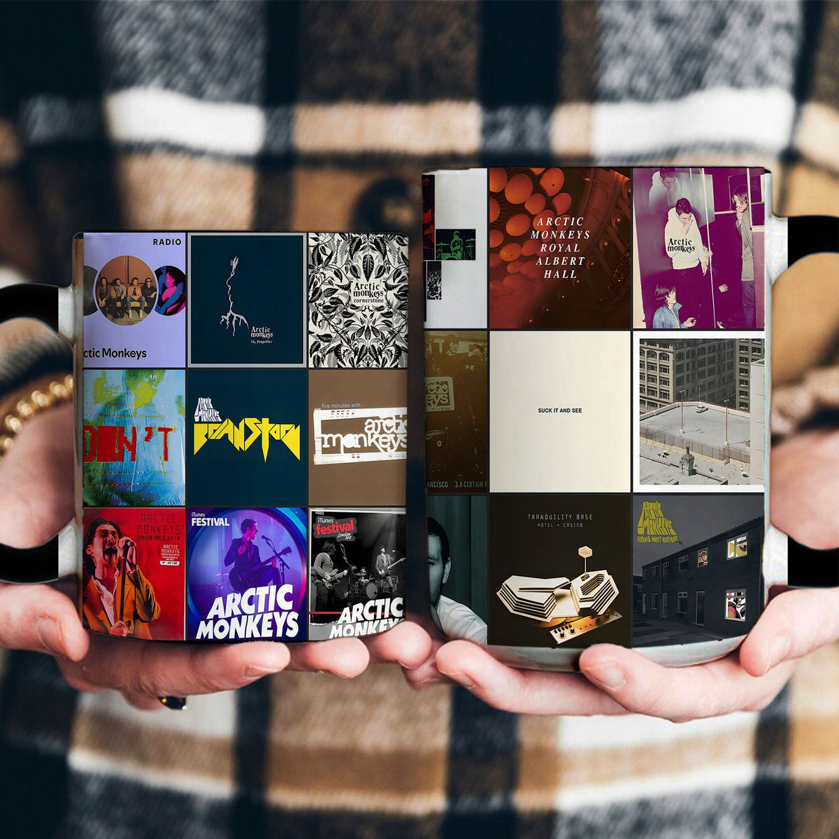 Arctic Monkeys Accent Mug Classic Album Cover Collage Gift