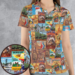 Big Thunder Mountain Frontierland AOP Men/Women Polo Shirt