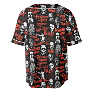 Monster Tiles Unisex Baseball Jersey