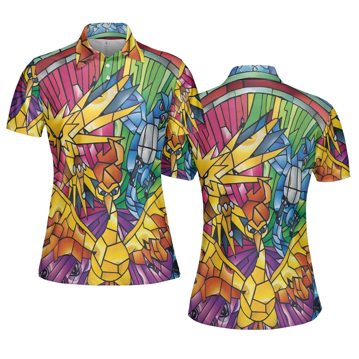 Legendary Birds Pokemon AOP Men/Women Polo Shirt