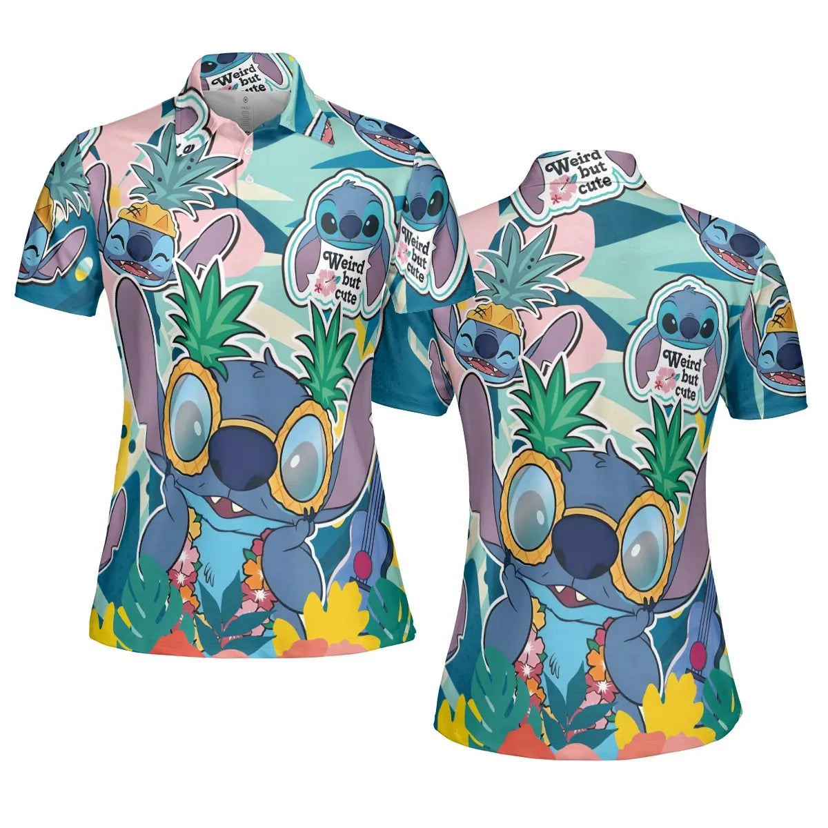 Weird But Cute Stitch AOP Men/Women Polo Shirt