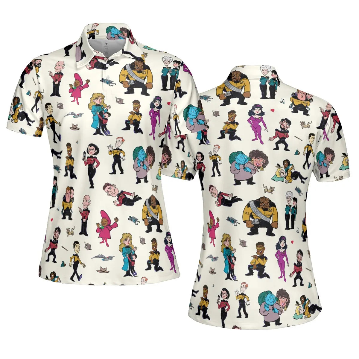 Star Trek TNG Tribute AOP Men/Women Polo Shirt