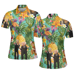 Statler And Waldorf Muppets Tropical AOP Men/Women Polo Shirt