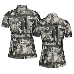 Monty Picasso Style Art AOP Men/Women Polo Shirt