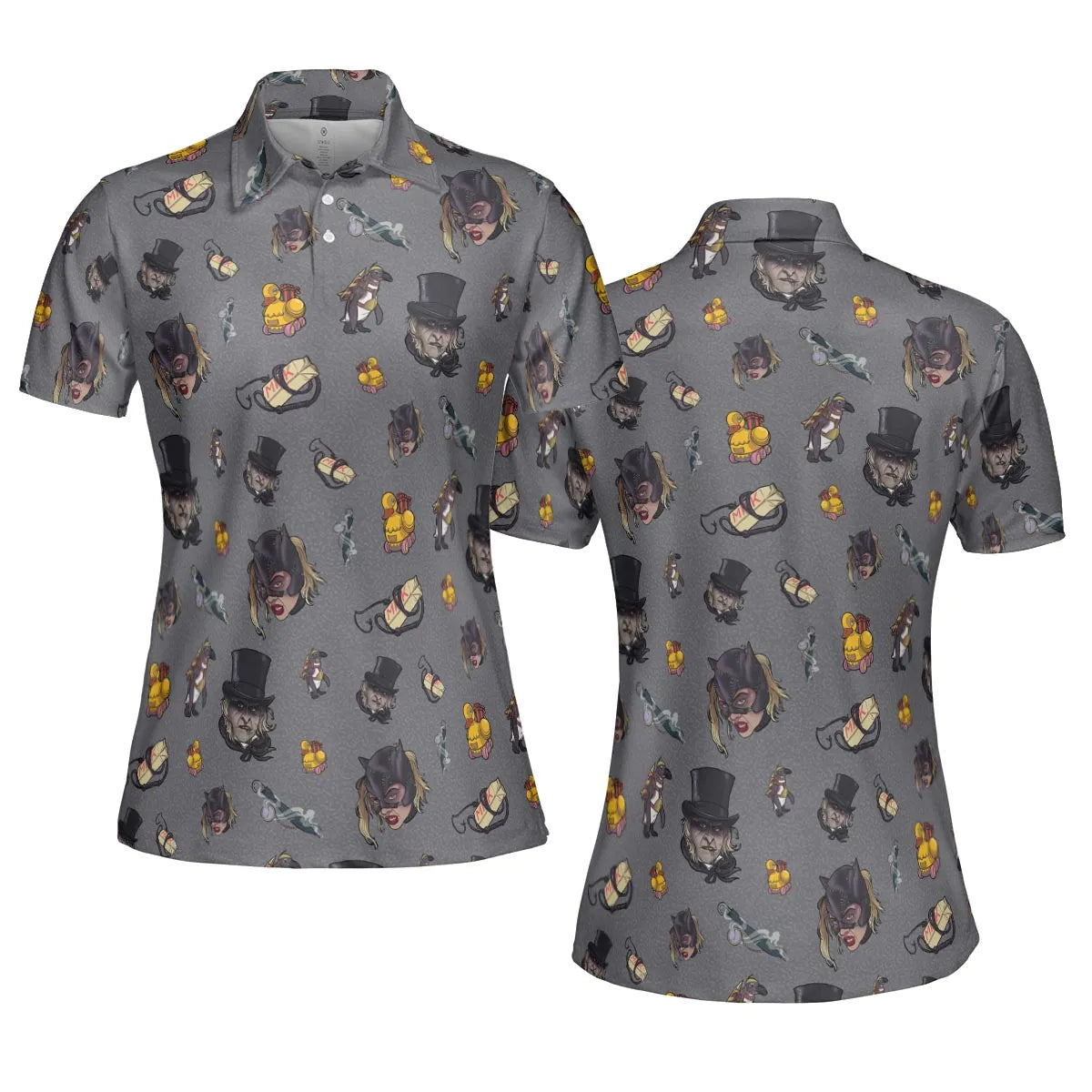 90s Returns Penguin and Catwoman AOP Men/Women Polo Shirt