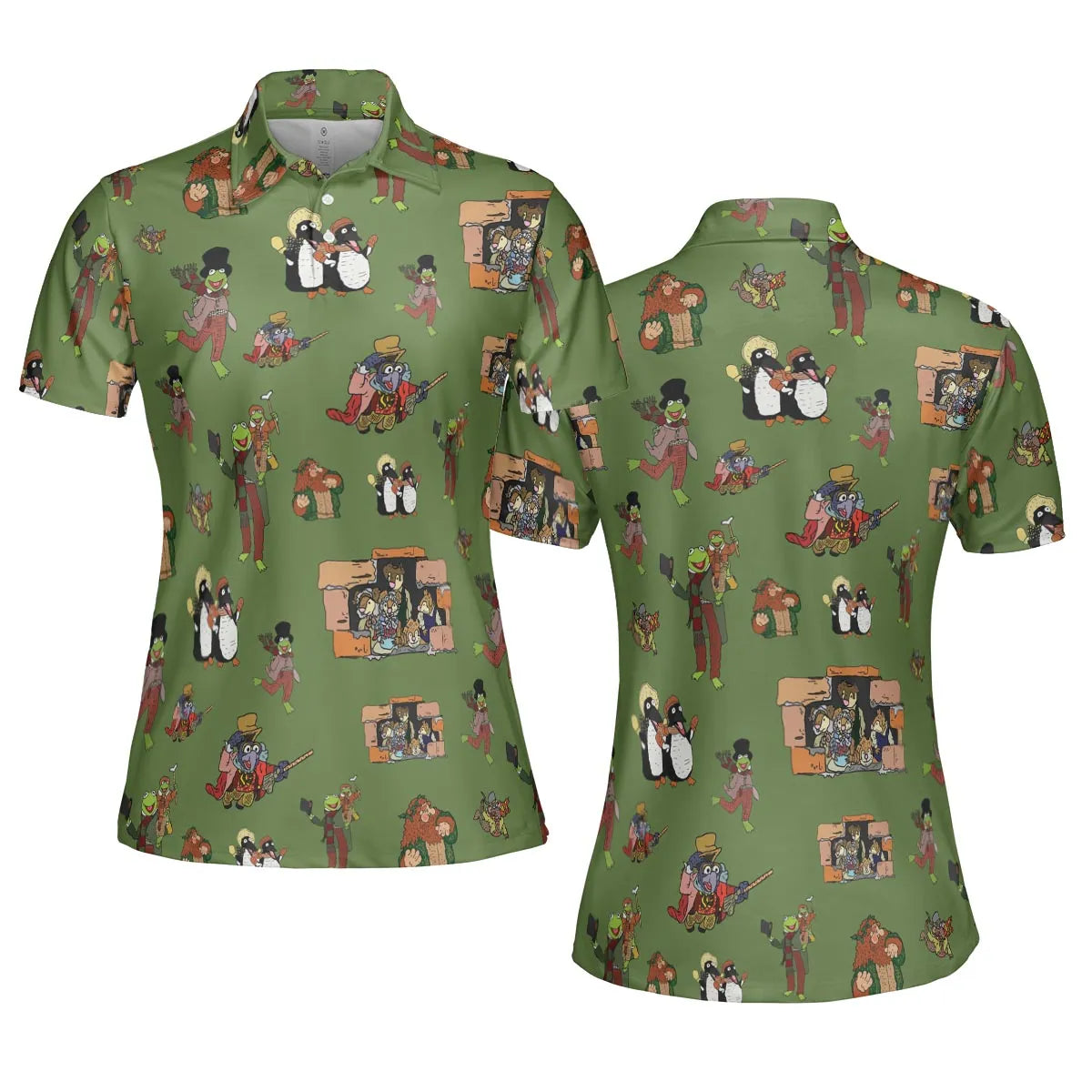 The Muppet Christmas Carol Characters AOP Men/Women Polo Shirt
