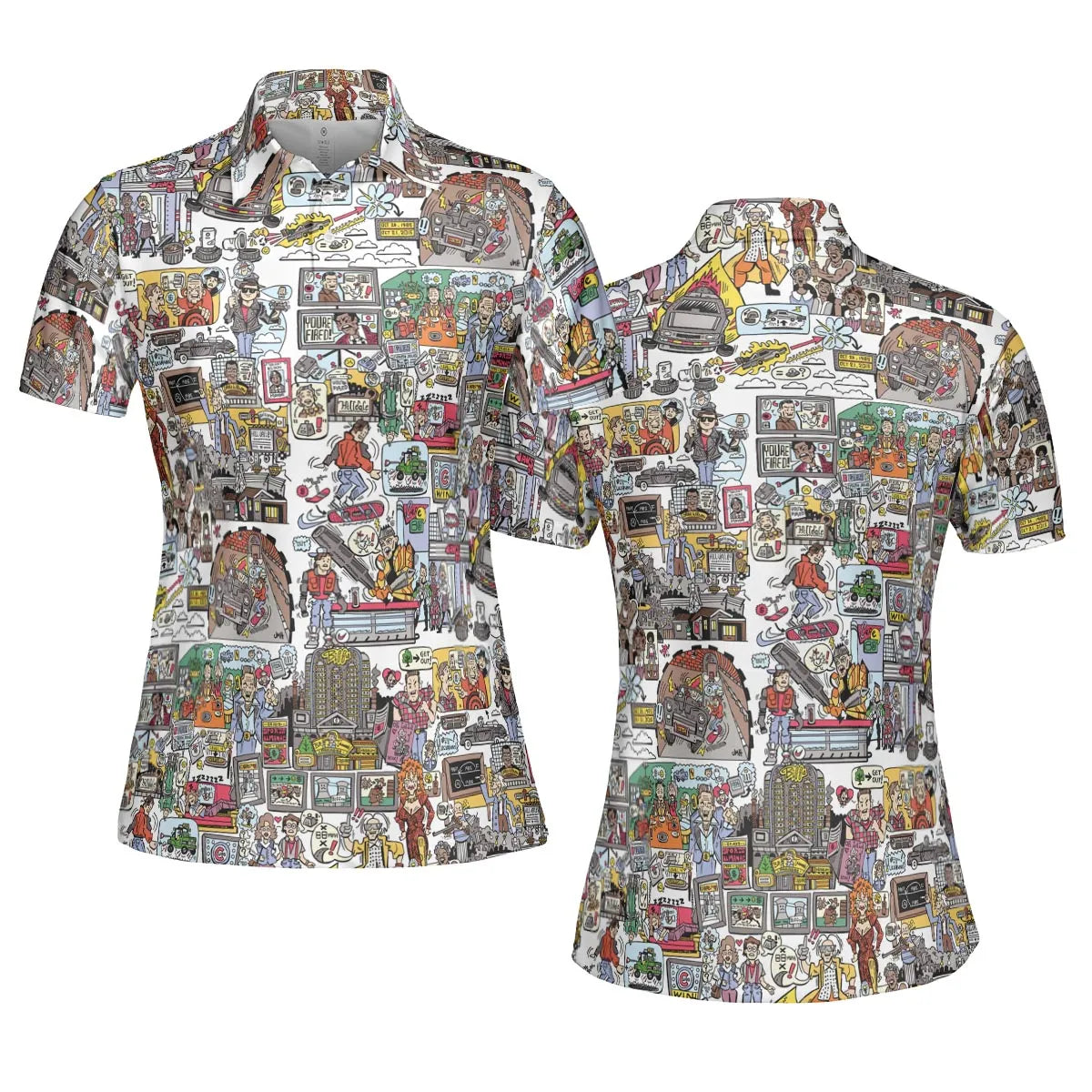 Back To Style Back To The Future AOP Men/Women Polo Shirt