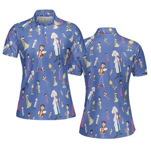 B2tf Cartoon Characters Seamless AOP Men/Women Polo Shirt
