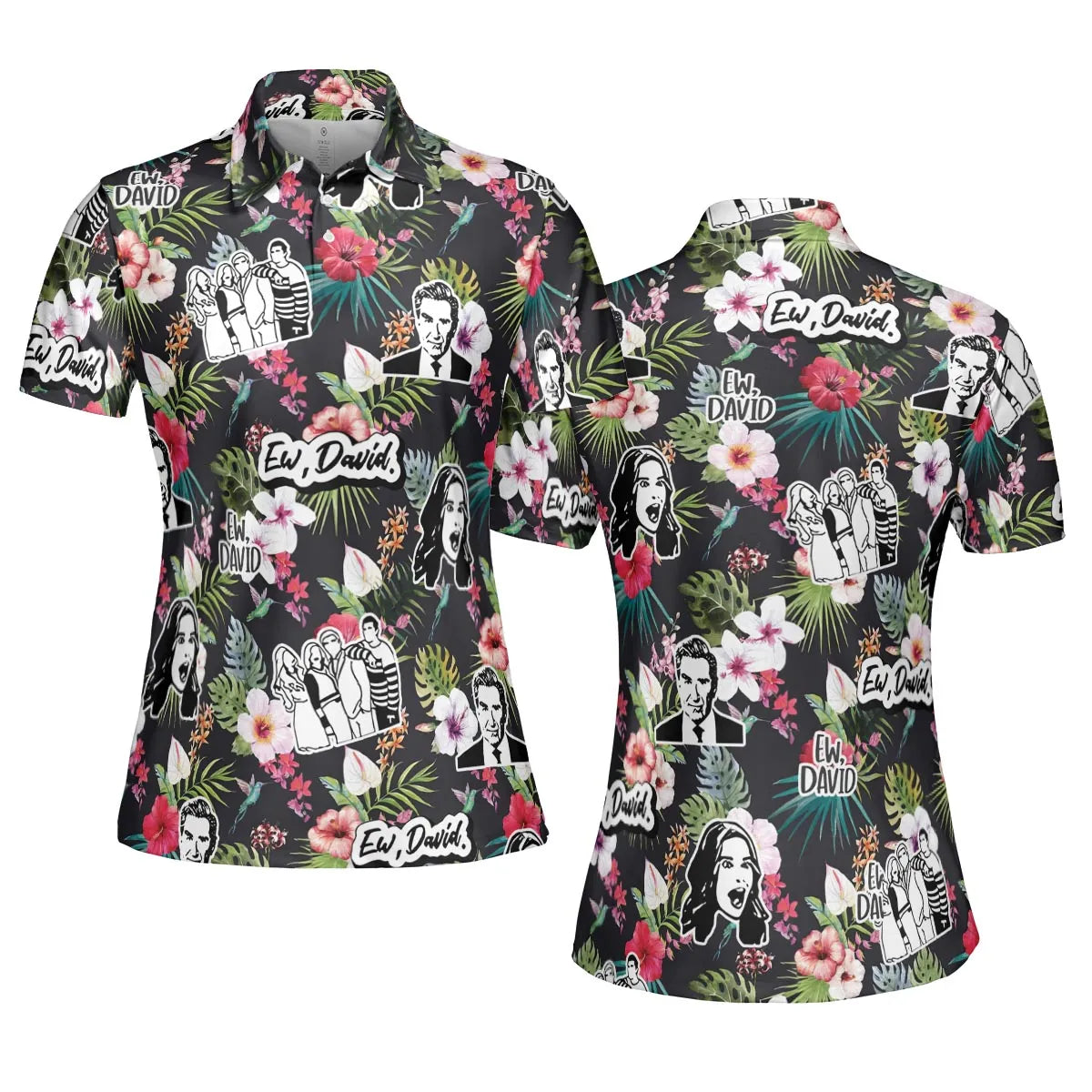 Schitts Creek Tropical AOP Men/Women Polo Shirt