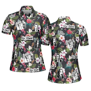 Schitts Creek Tropical AOP Men/Women Polo Shirt