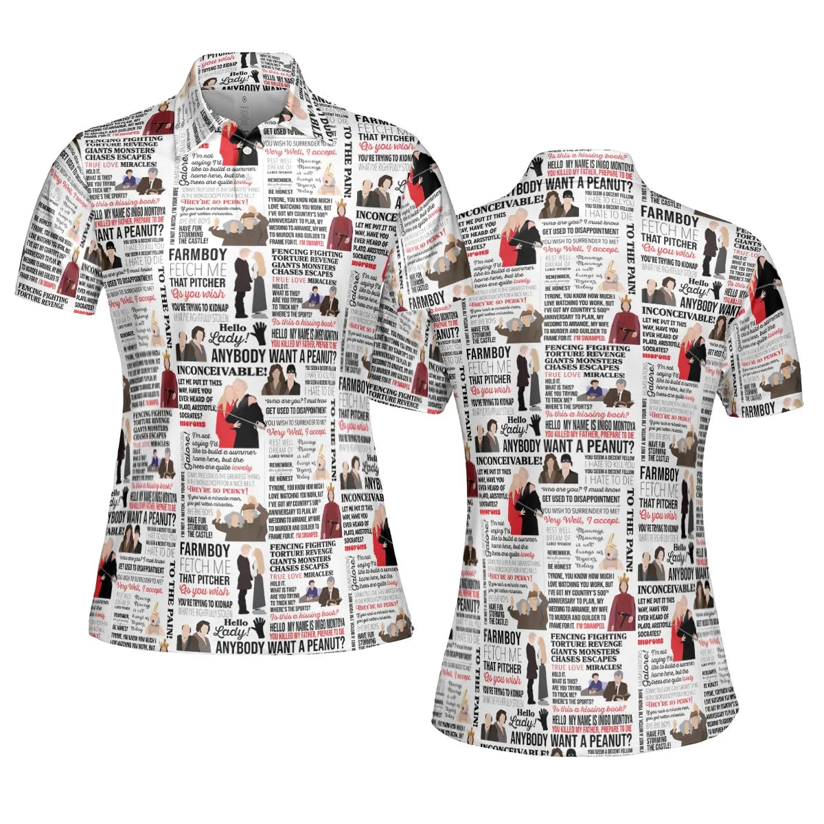 Inconceivable Quotes AOP Men/Women Polo Shirt