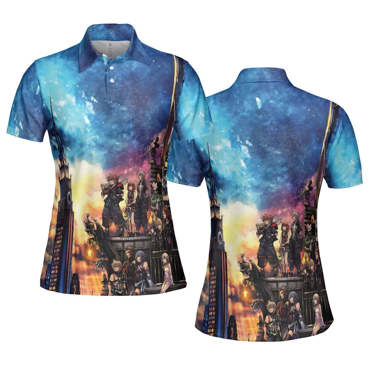 KH3 Kingdom Heart AOP Men/Women Polo Shirt