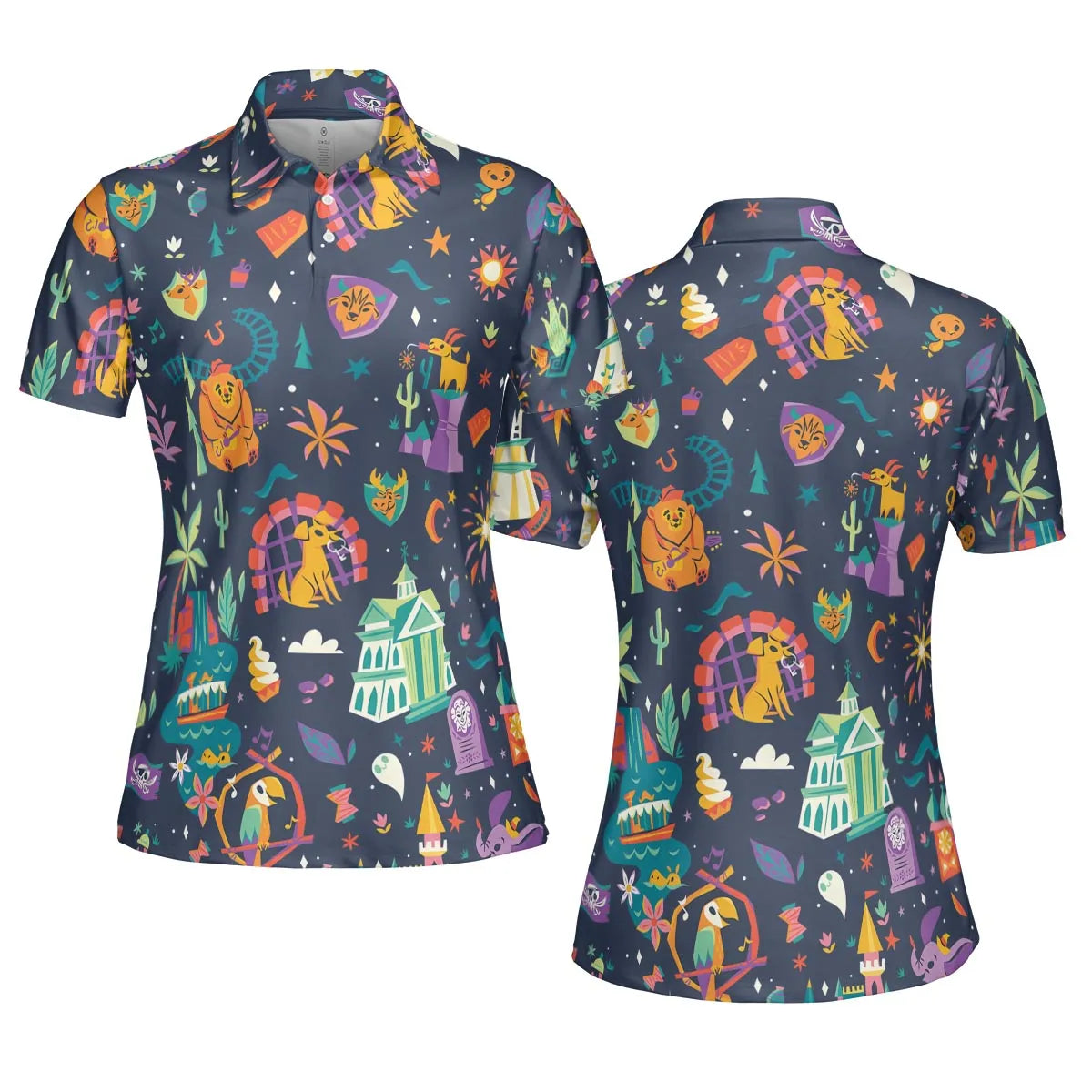 Magic Kingdom Theme AOP Men/Women Polo Shirt