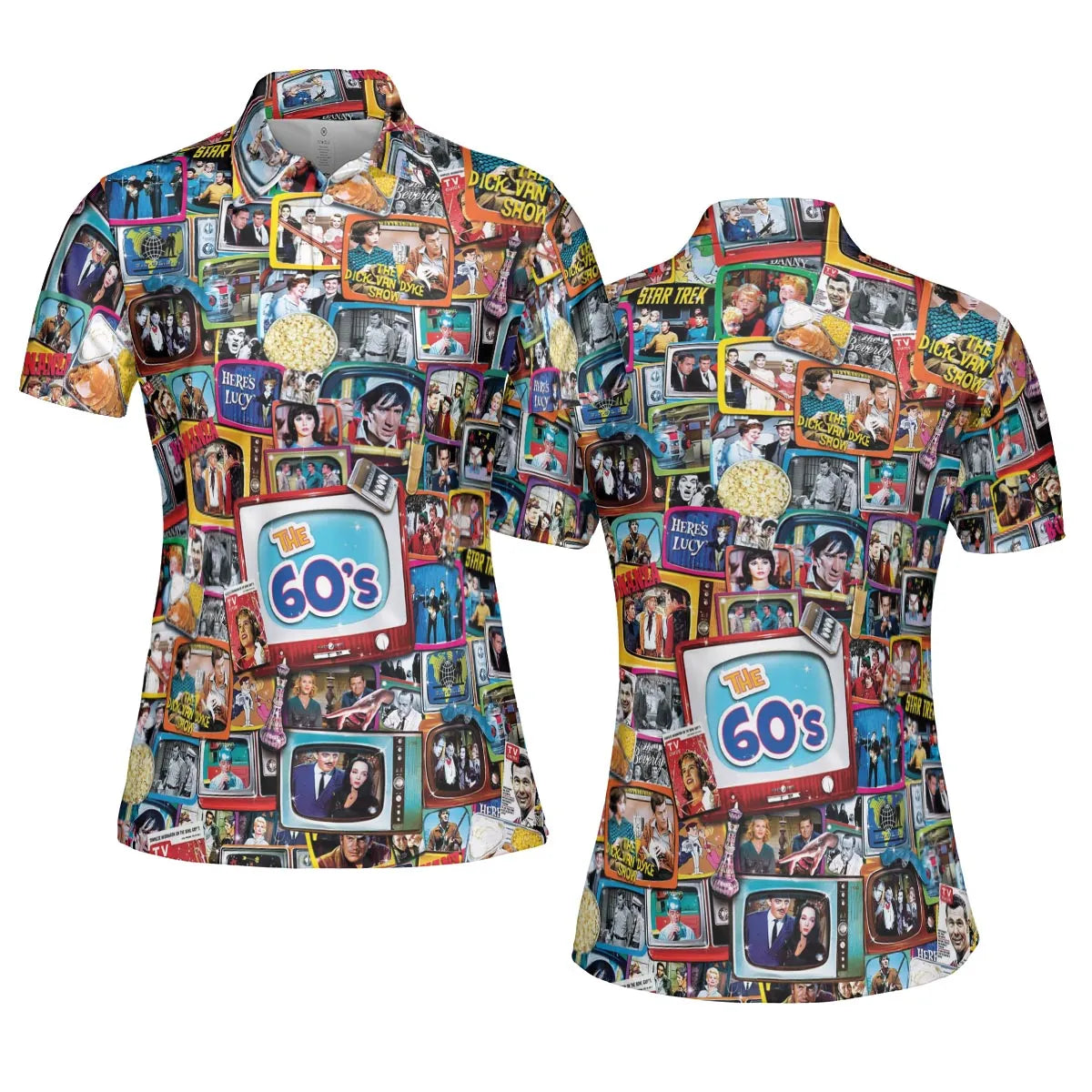 The 60s Classic TV Shows AOP Men/Women Polo Shirt