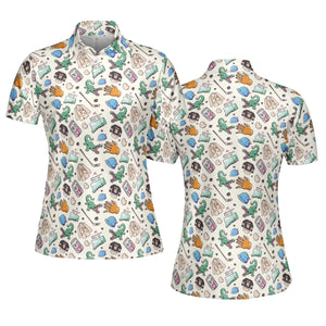 Happy Gilmore Pattern AOP Men/Women Polo Shirt