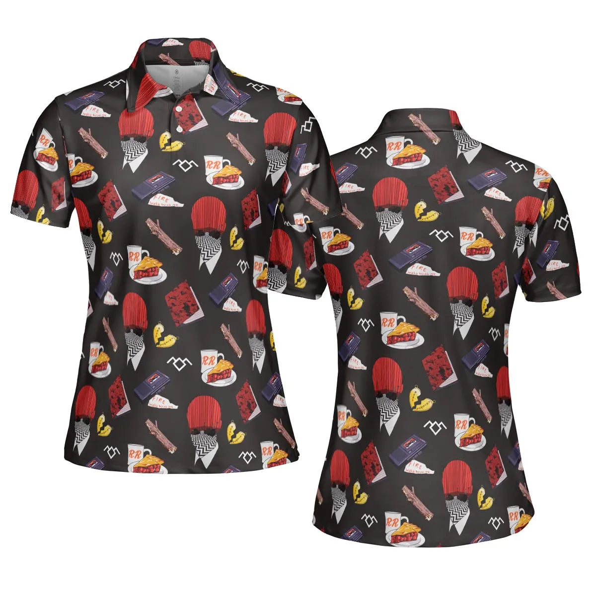 Twin Peaks Pattern AOP Men/Women Polo Shirt