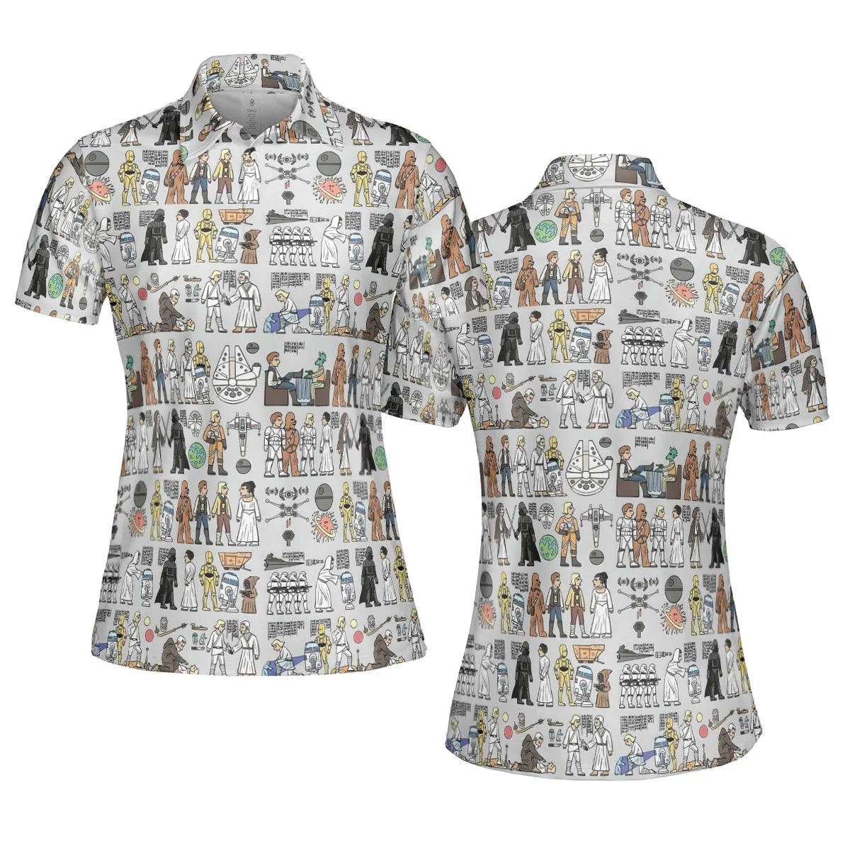 Egyptian Galaxy Wars AOP Men/Women Polo Shirt