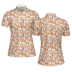 That's a lot of Corgi AOP Men/Women Polo Shirt