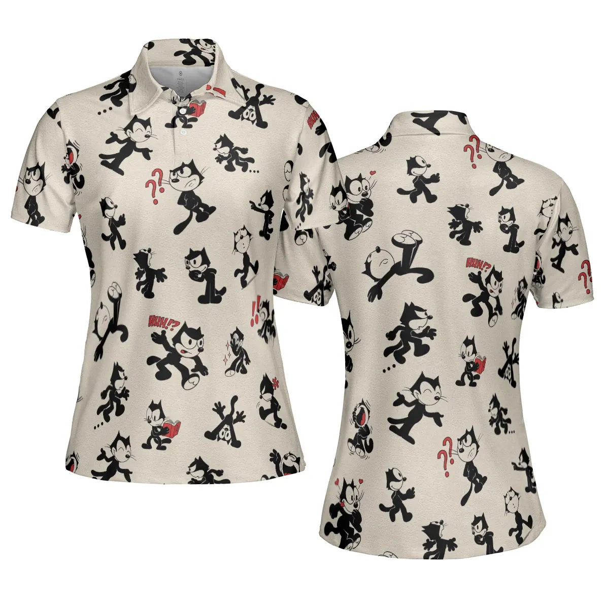 Felix The Cat AOP Men/Women Polo Shirt
